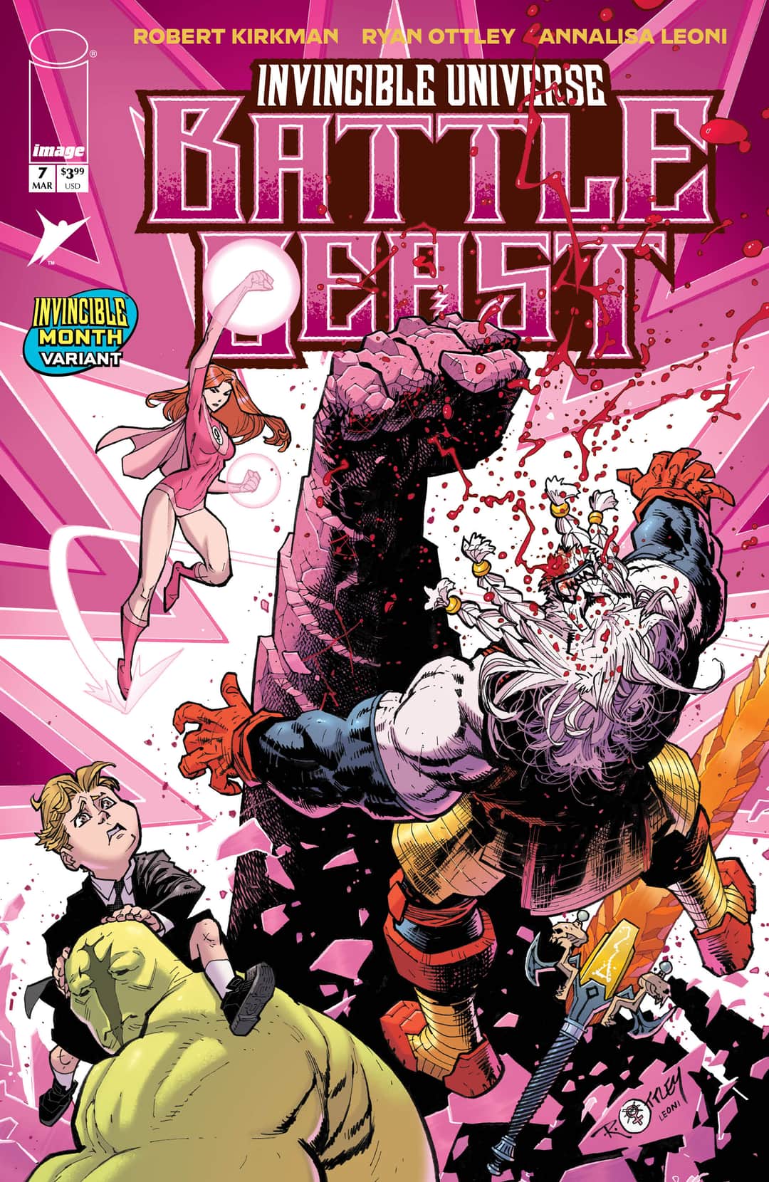 Invincible Universe Battle Beast – Variant Cover