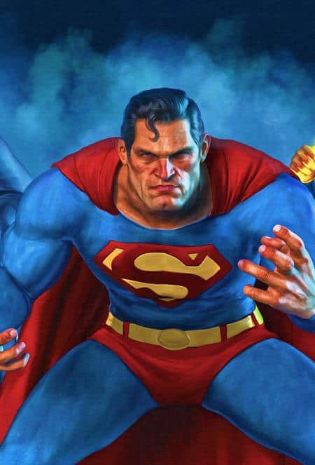 CVR C MARK SPEARS 3-PART CONNECTING SUPERMAN CARD STOCK