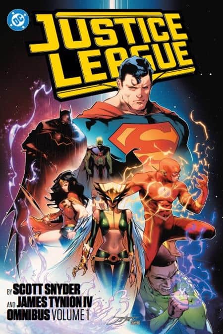 JUSTICE LEAGUE BY SCOTT SNYDER AND JAMES TYNION IV OMNIBUS HC VOL 01 Cover