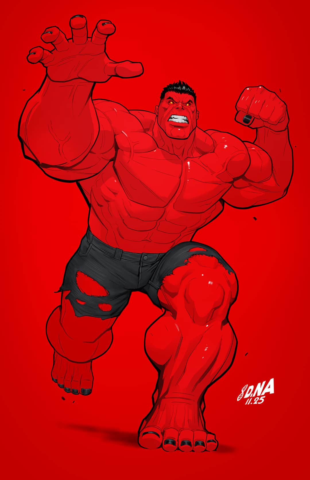 DAVID NAKAYAMA COLOR BLOCK RED VIRGIN VARIANT
