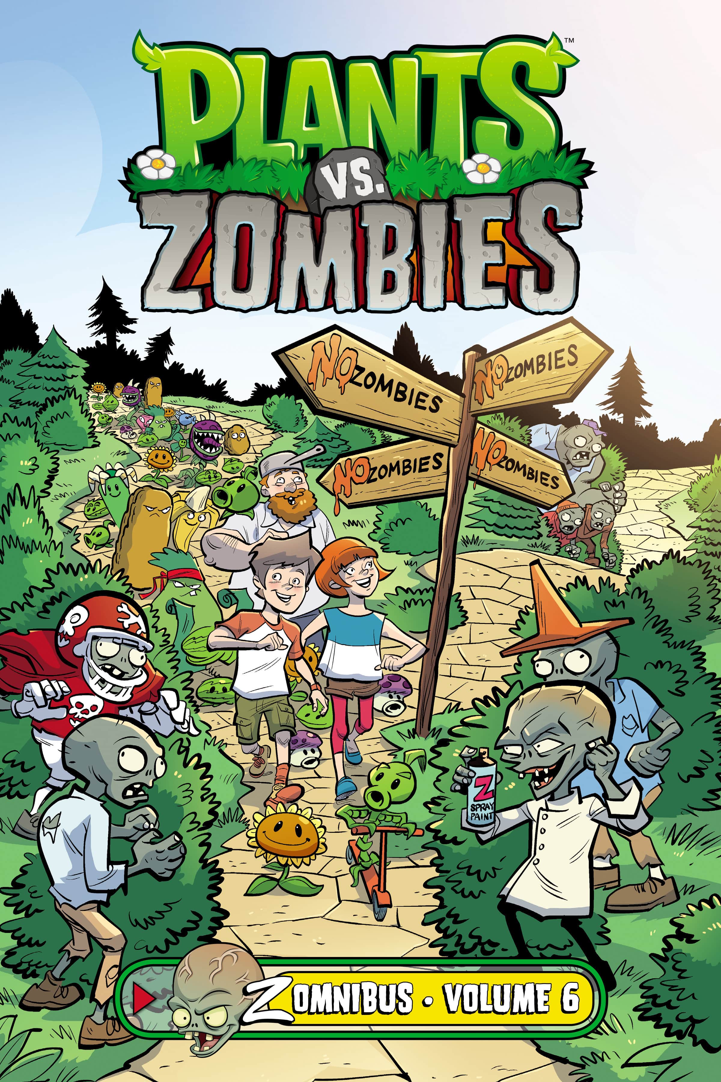 Plants vs. Zombies Zomnibus Volume 6 Cover