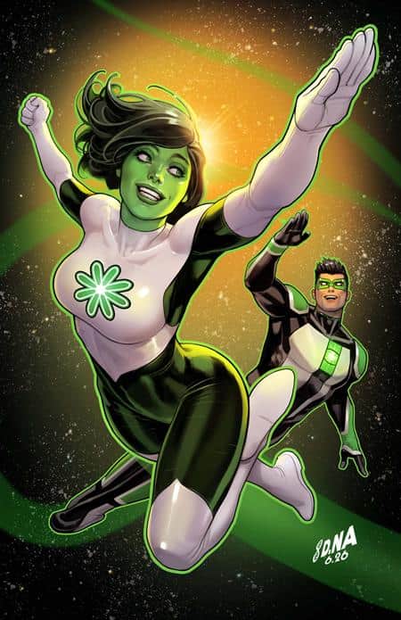 CVR B DAVID NAKAYAMA CARD STOCK VAR (GREEN LANTERN FIRST LIGHT)
