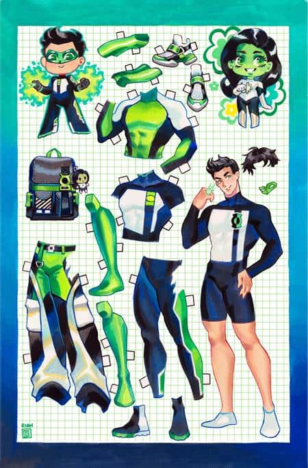 CVR C RIAN GONZALES PAPER DOLL CARD STOCK