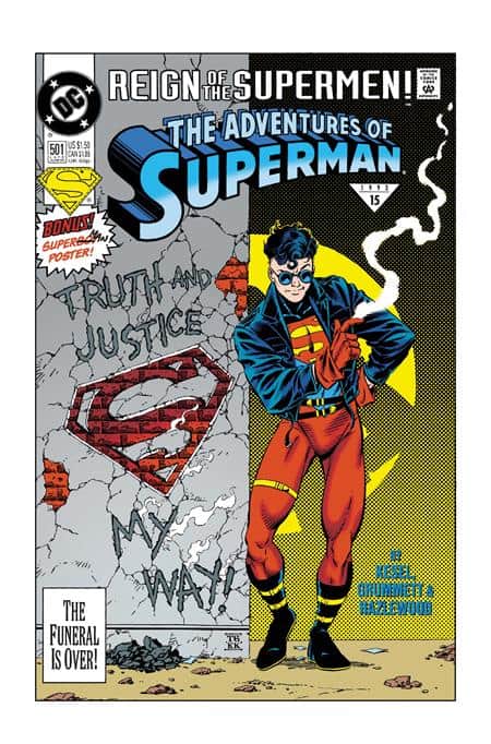 ADVENTURES OF SUPERMAN #501 FACSIMILE EDITION Cover