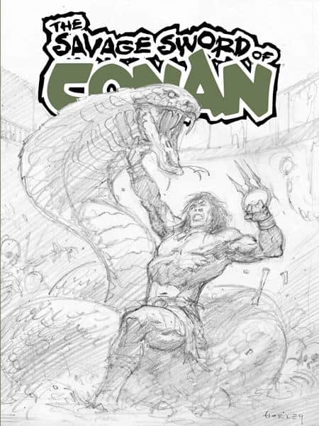 SAVAGE SWORD OF CONAN SDCC EXCLUSIVE ALEX HORLEY CARDSTOCK INKS VAR Cover