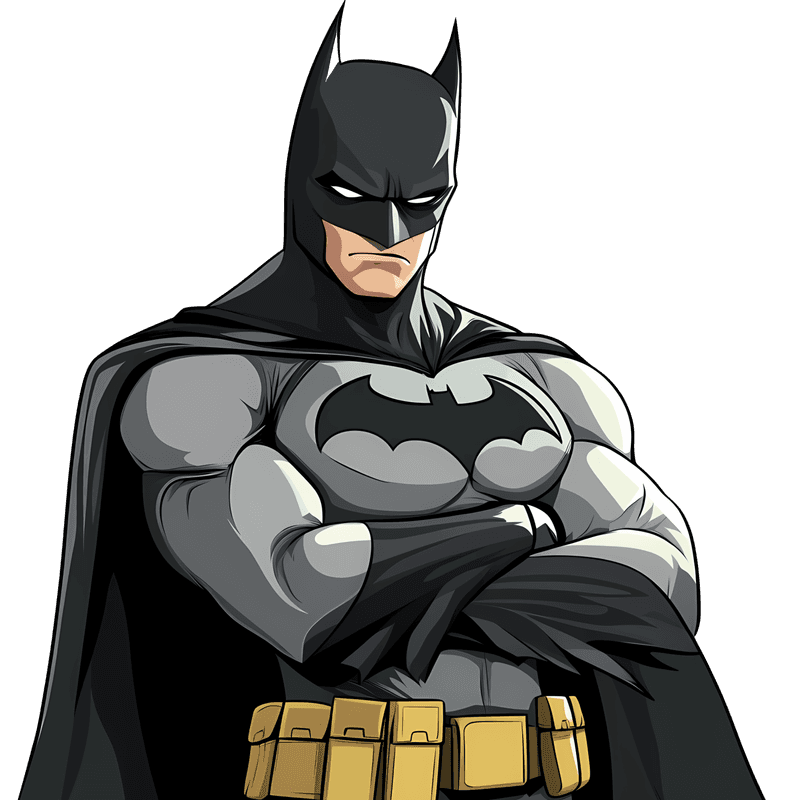 Batman mit verschränkten armen