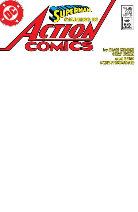 Cover für Action Comics #583 Facsimile
