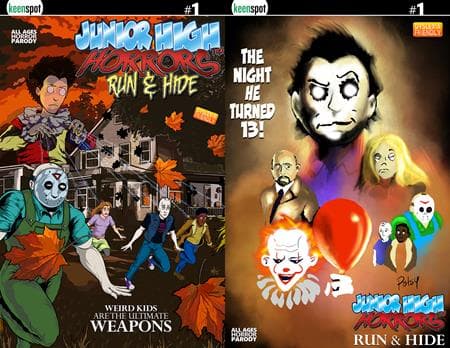 Cover for JUNIOR HIGH HORRORS RUN & HIDE
