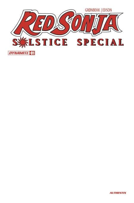 Cover for RED SONJA SOLSTICE SPECIAL #1 (ONE SHOT)