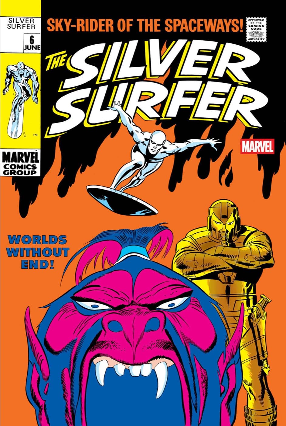 Cover for SILVER SURFER #6 FACSIMILE EDITION