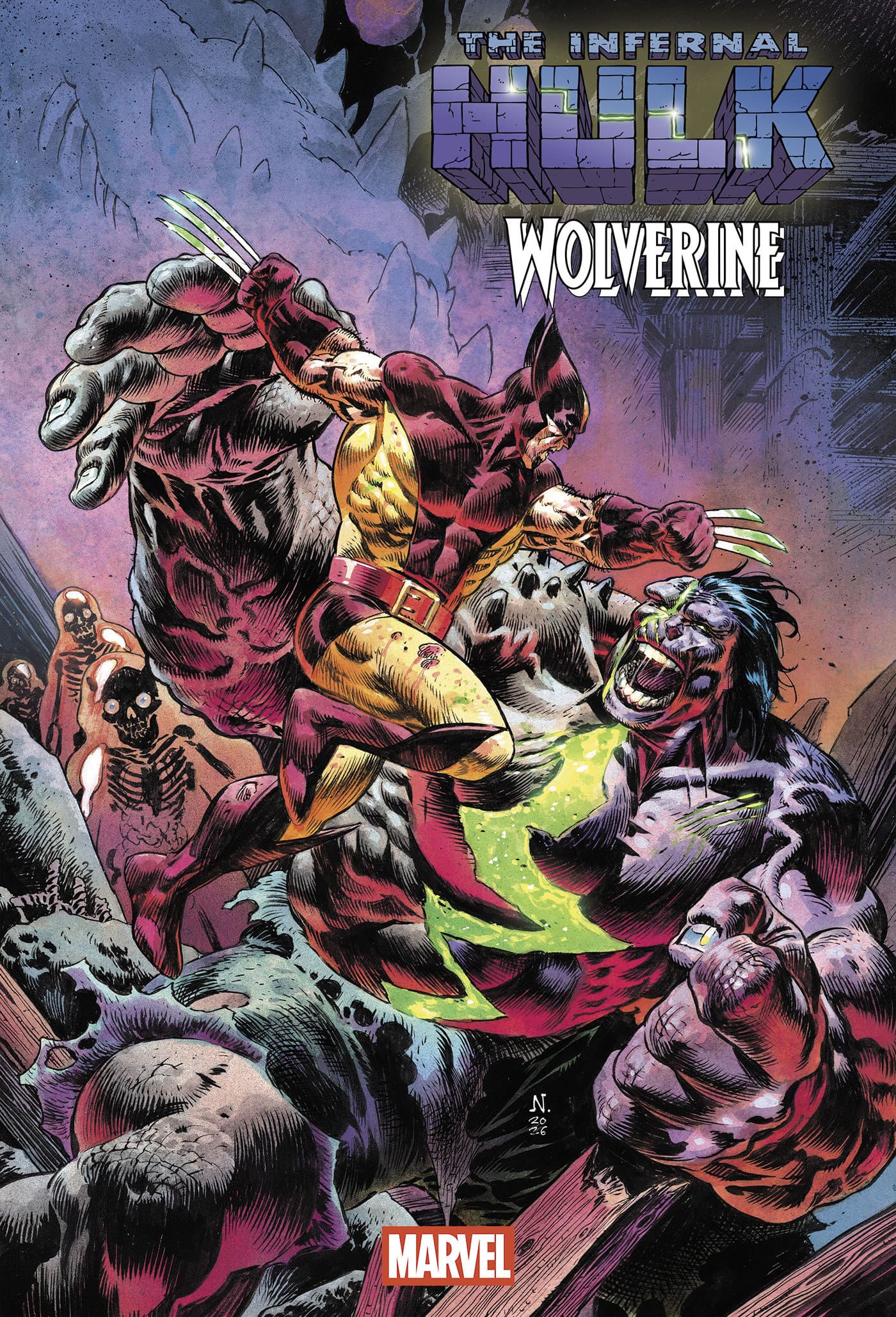 Cover for INFERNAL HULK VS. WOLVERINE