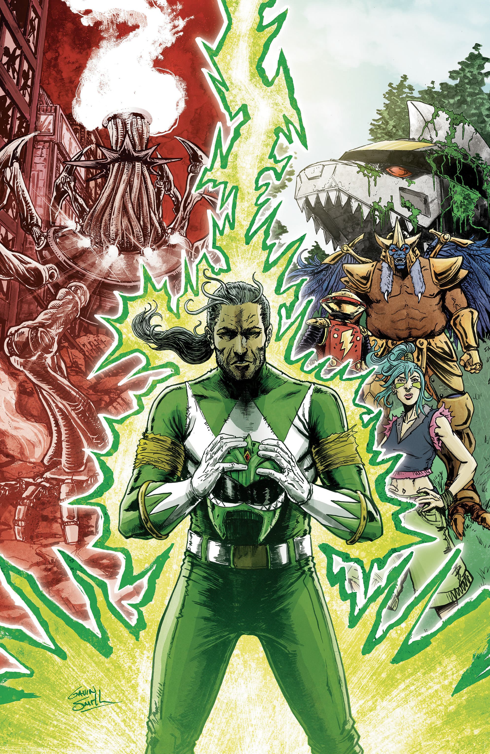Cover for Power Rangers Green