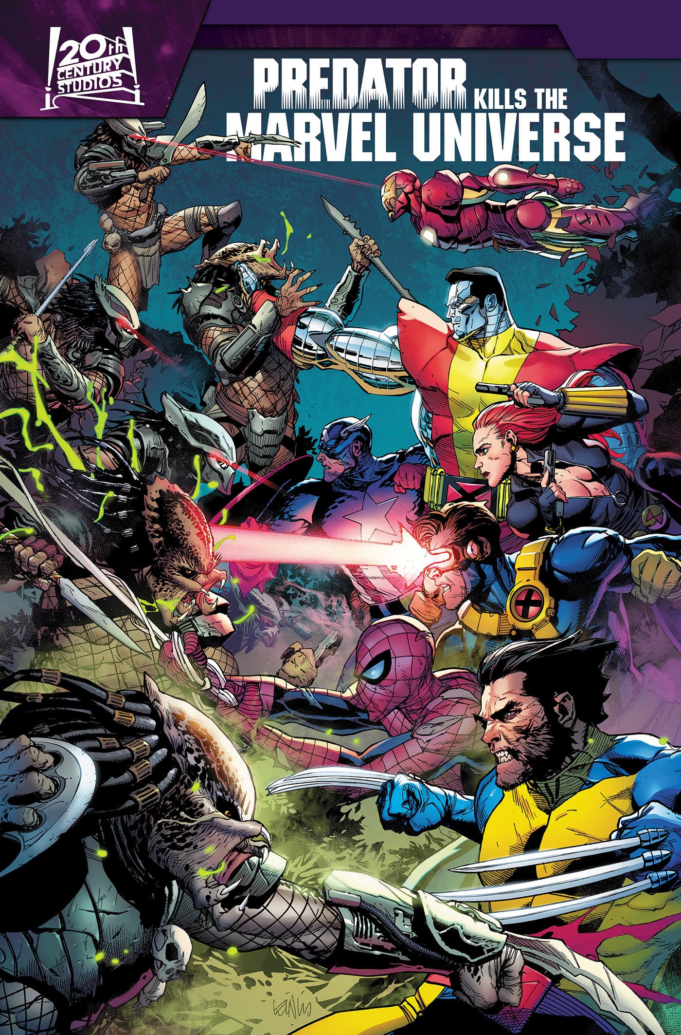 Cover for Predator Kills The Marvel Universe Omnibus Leinil Yu Cover