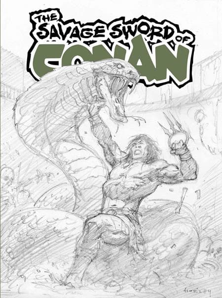 Cover für SAVAGE SWORD OF CONAN SDCC EXCLUSIVE ALEX HORLEY CARDSTOCK INKS VAR