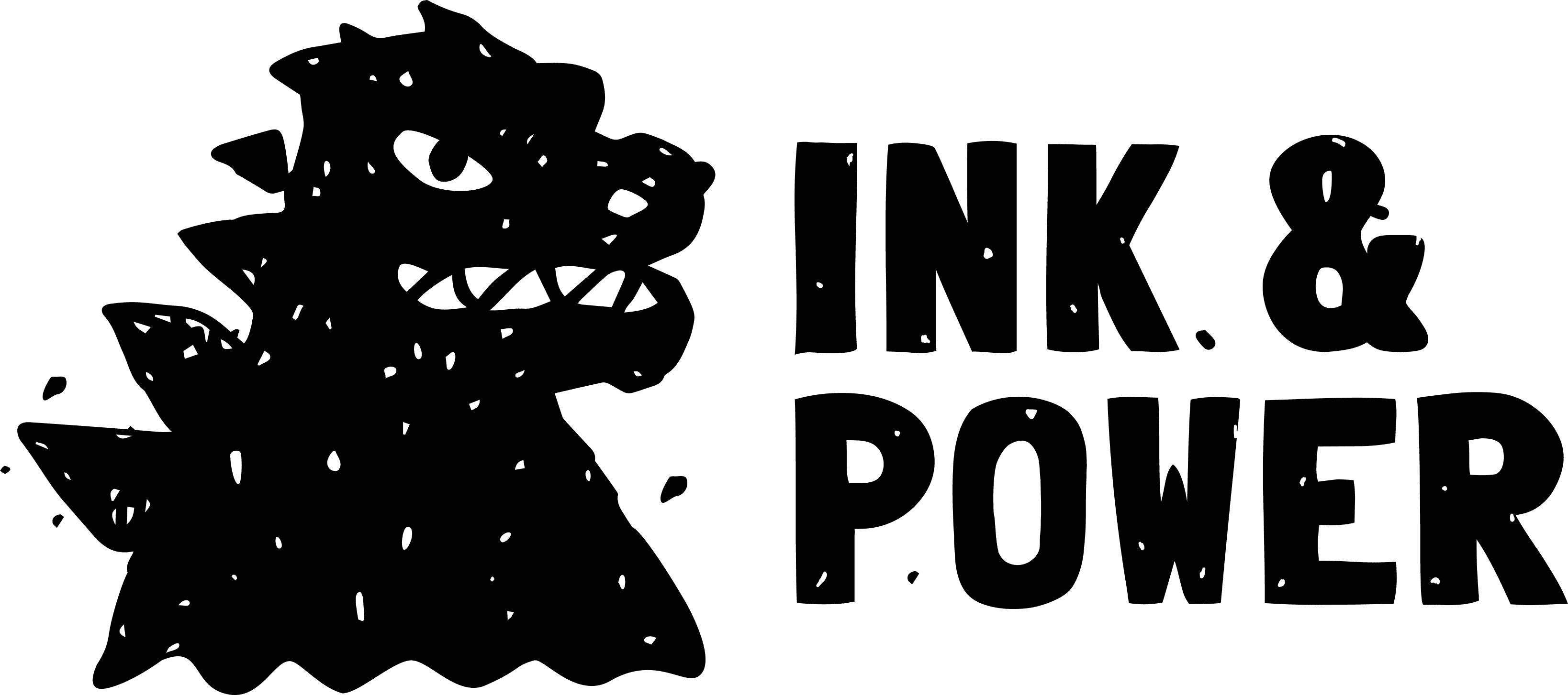 Ink & Power Maskottchen mit Schriftzug