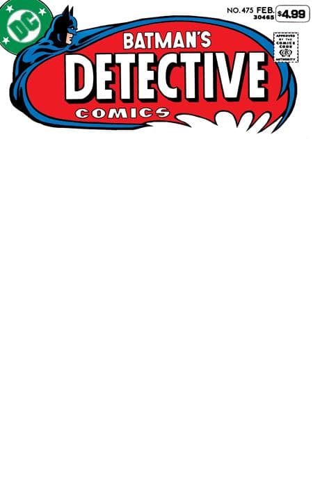 Cover for Detective Comics #475 Facsimile Edition