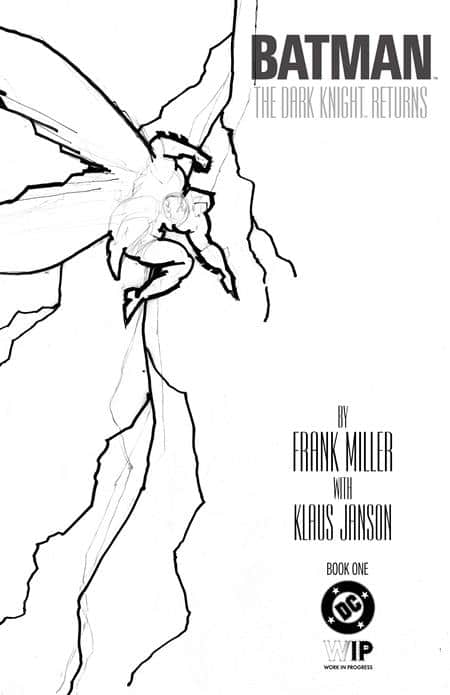 DC W.I.P. BATMAN THE DARK KNIGHT RETURNS Cover