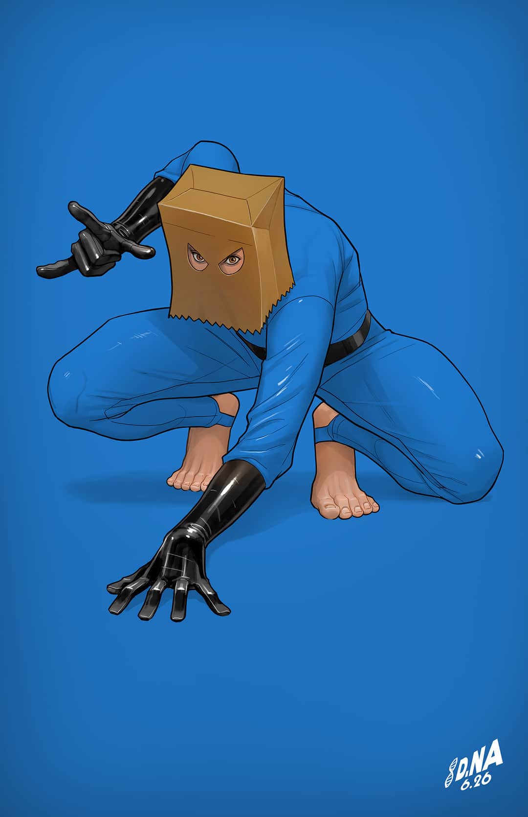DAVID NAKAYAMA COLOR BLOCK BLUE VIRGIN VARIANT