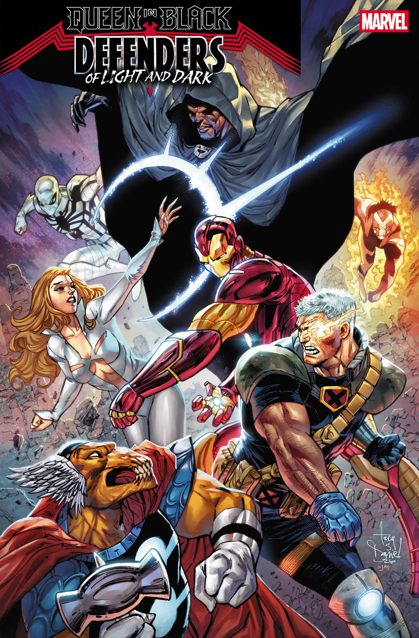 Cover for QUEEN IN BLACK: DEFENDERS OF LIGHT AND DARK