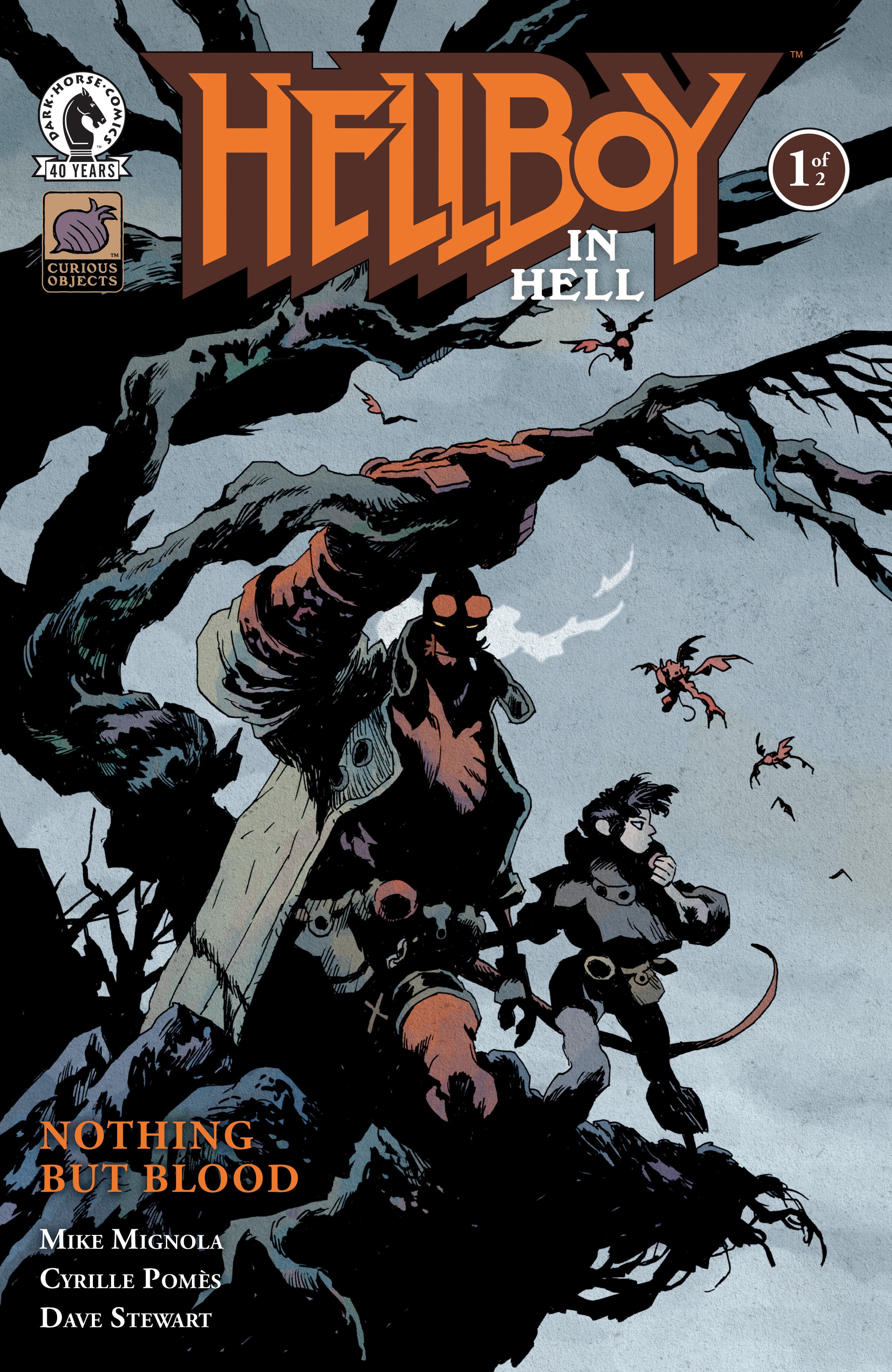 Cover for Hellboy in Hell: Nothing But Blood