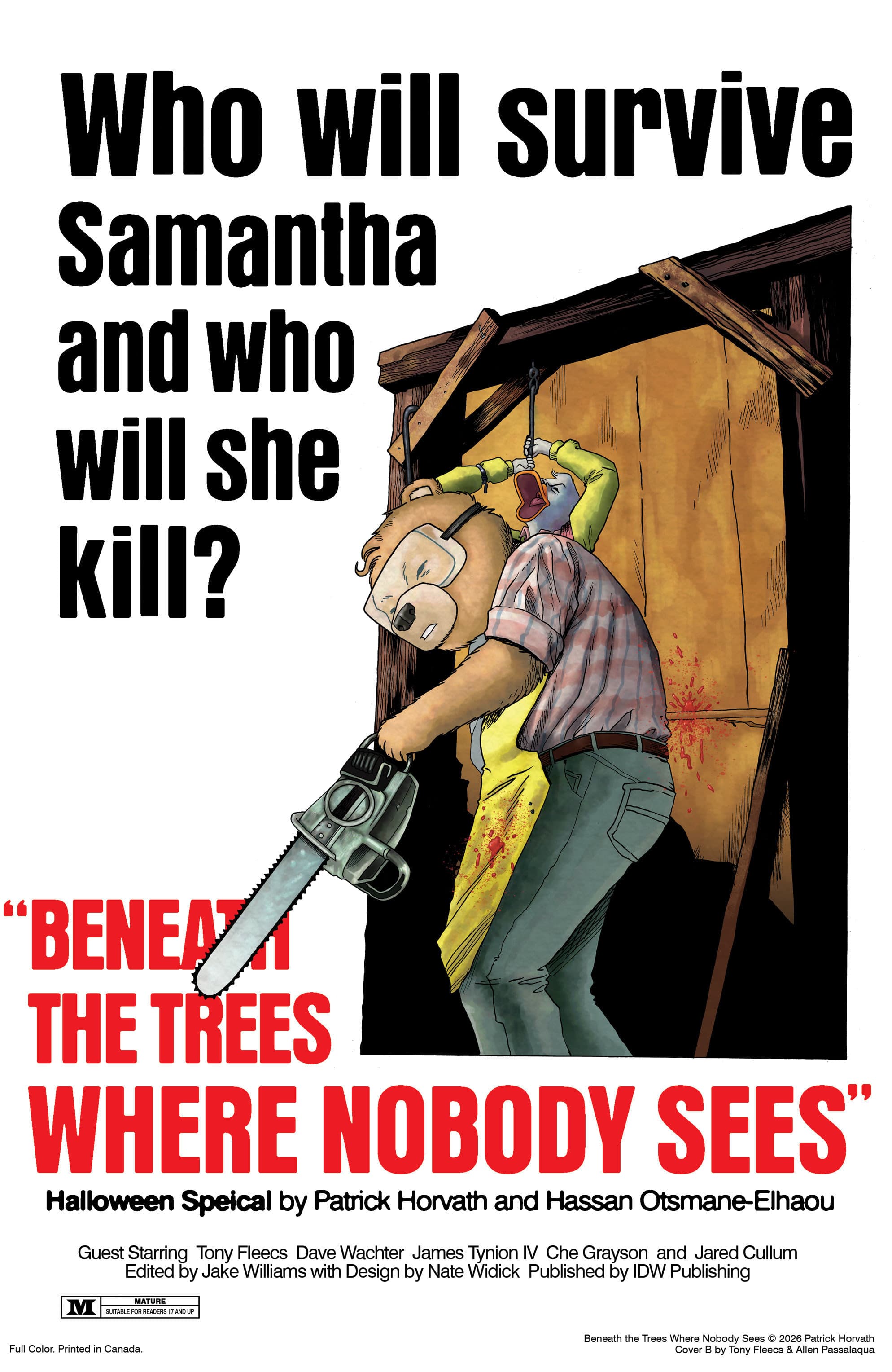 Cover for Beneath the Trees Where Nobody Sees Halloween Special Cover A (Horvath)