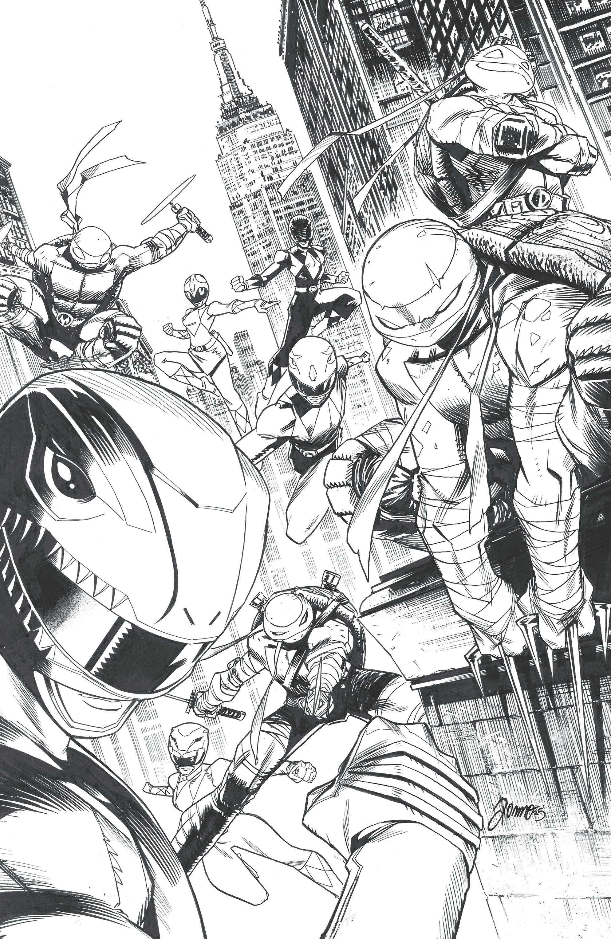 Cover for Mighty Morphin Power Rangers/Teenage Mutant Ninja Turtles