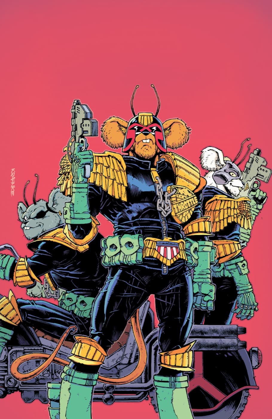 Cover for Judge Dredd/Biker Mice from Mars