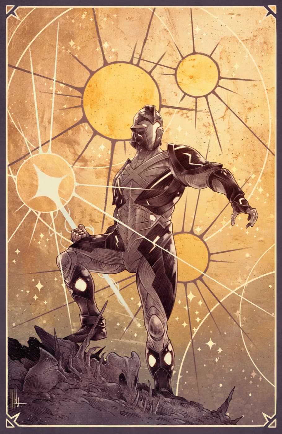 Cover for X-O Manowar: Black, White & Gold