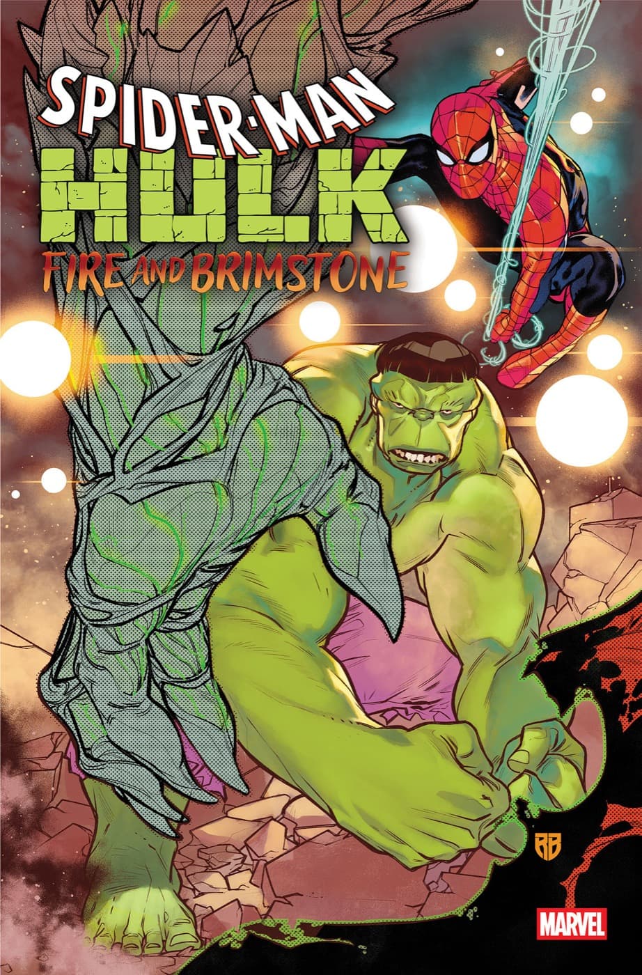 Cover for SPIDER-MAN/HULK: FIRE AND BRIMSTONE