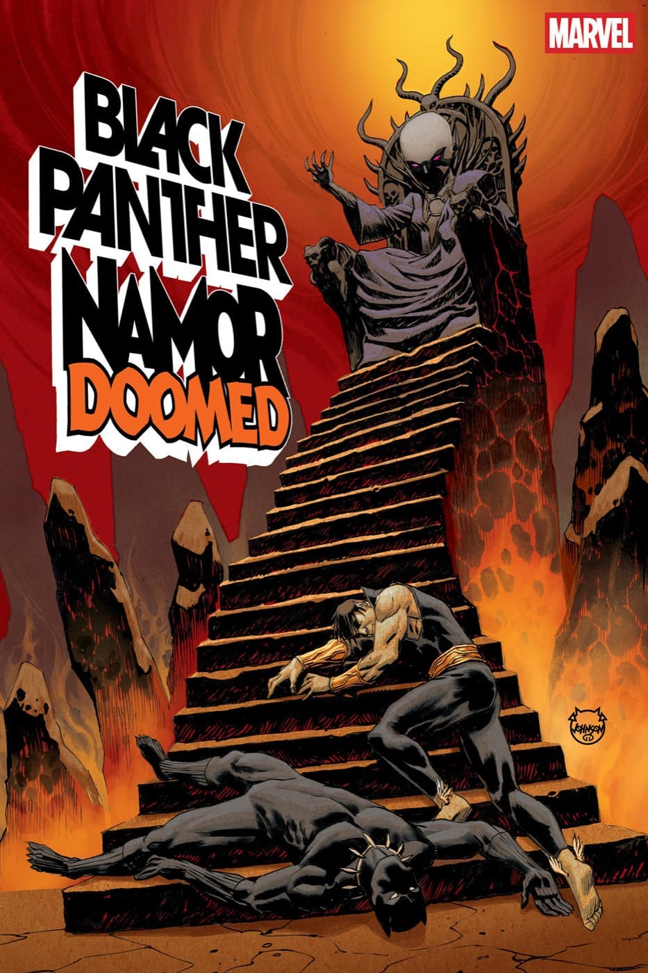 Cover for BLACK PANTHER/NAMOR: DOOMED