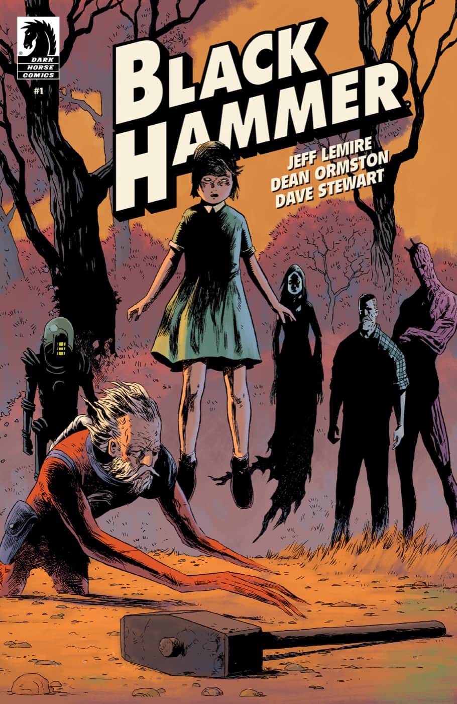 Black Hammer #1 Facsimile Edition Cover