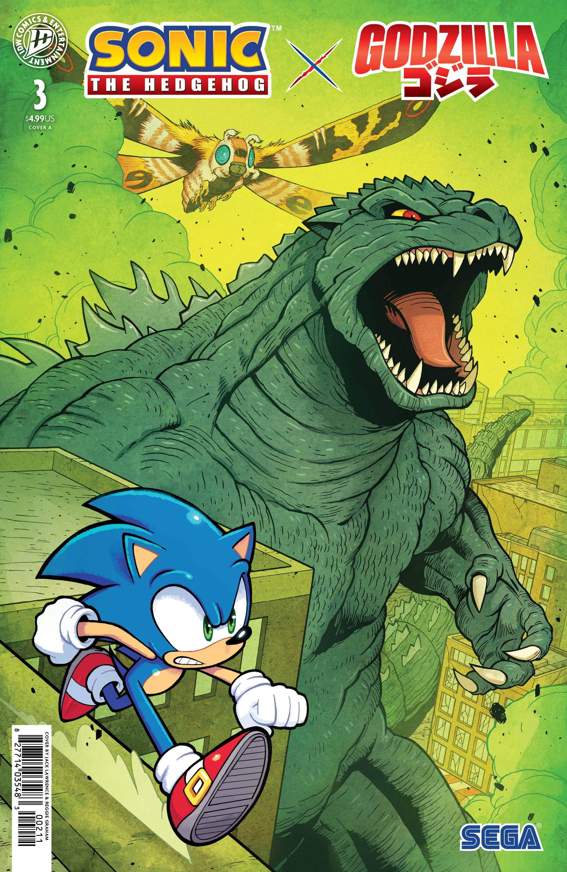 Cover für Sonic the Hedgehog x Godzilla