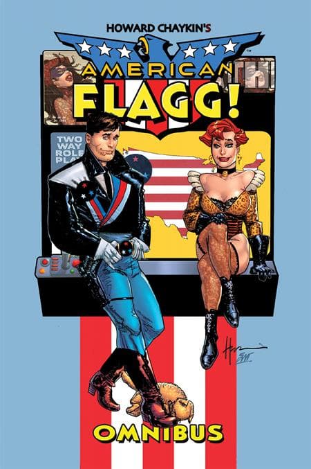 Cover for HOWARD CHAYKINS AMERICAN FLAGG OMNIBUS HC (MR)
