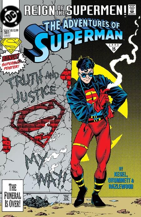 Cover für ADVENTURES OF SUPERMAN #501 FACSIMILE EDITION