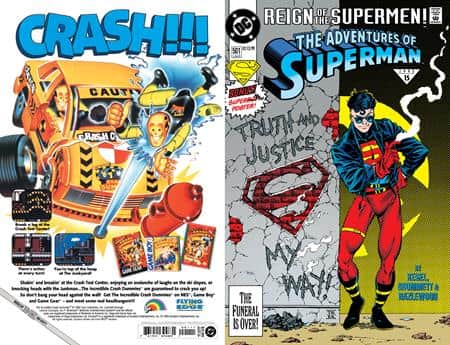 ADVENTURES OF SUPERMAN #501 FACSIMILE EDITION Cover