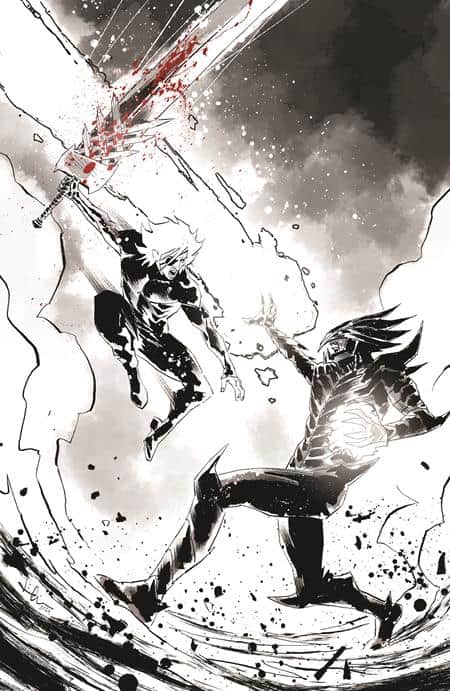 CVR E LUCA CASALANGUIDA BLACK AND WHITE AND BLOOD VIRGIN CARDSTOCK
