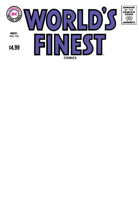 Cover for WORLDS FINEST COMICS #153 FACSIMILE EDITION