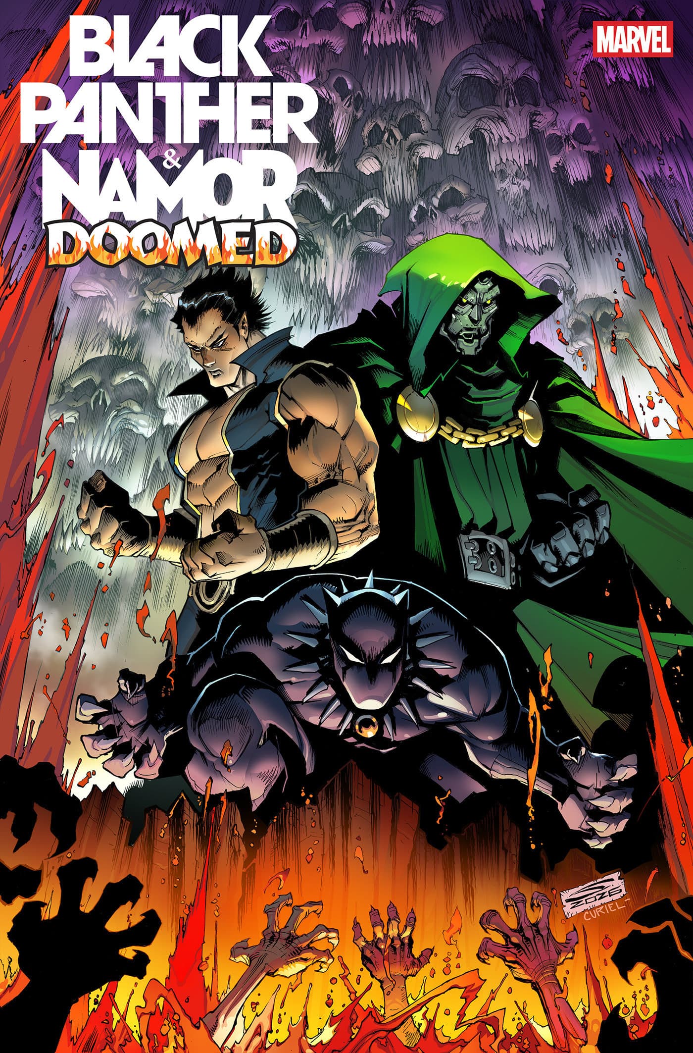 Cover for BLACK PANTHER/NAMOR: DOOMED
