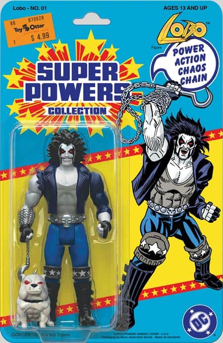 FACSIMILE EDITION CVR B JASON GEYER & ALEX SAVIUK LOBO SUPER POWERS CARD STOCK VAR