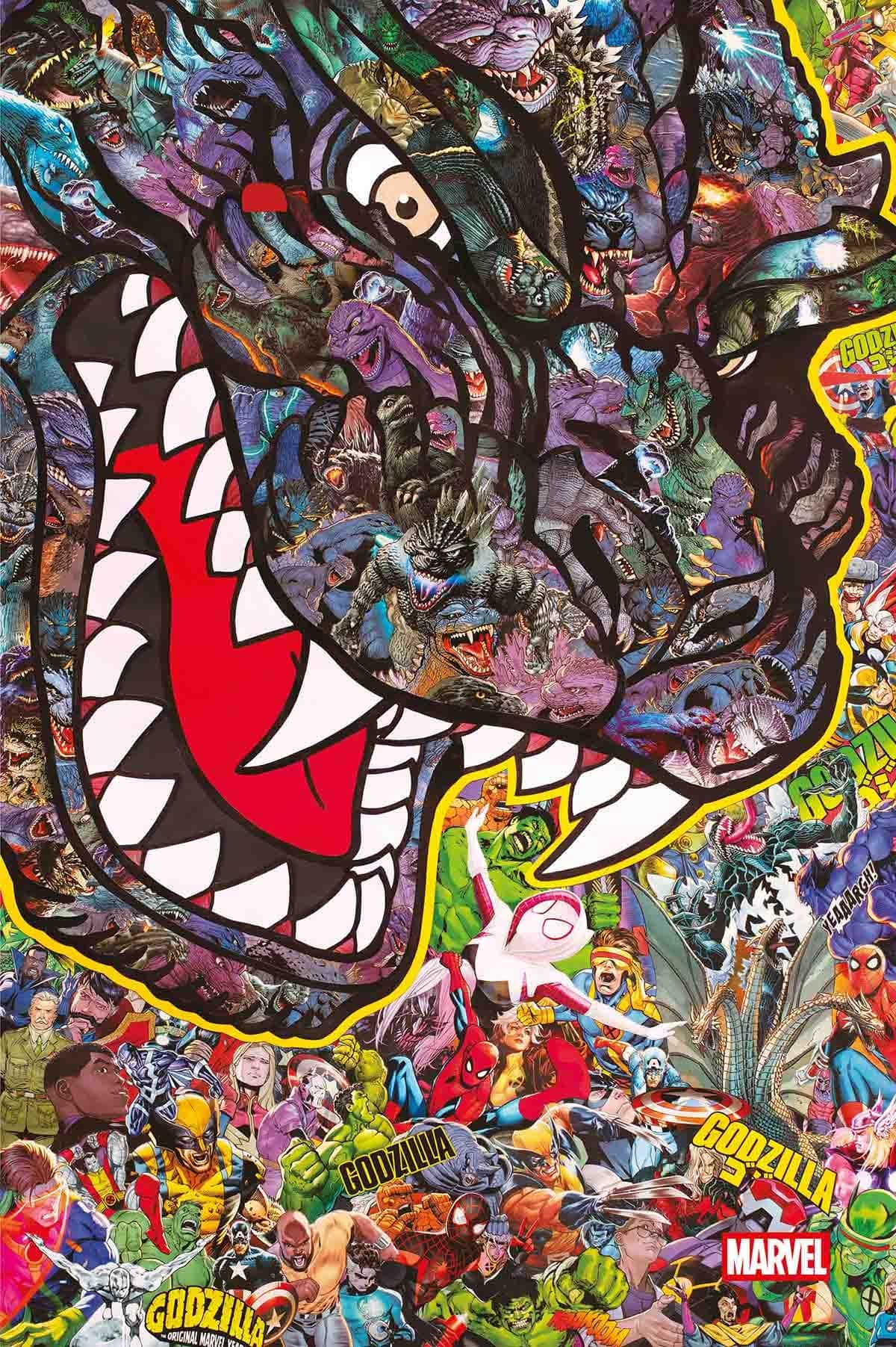 Godzilla gegen das Marvel-Universum - Hardcover Cover