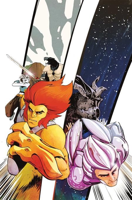 Cover für THUNDERCATS X SILVERHAWKS ROAD TO WAR (ONE SHOT) CVR N INC 1:30 SEBASTIAN PIRIZ VIRGIN VAR