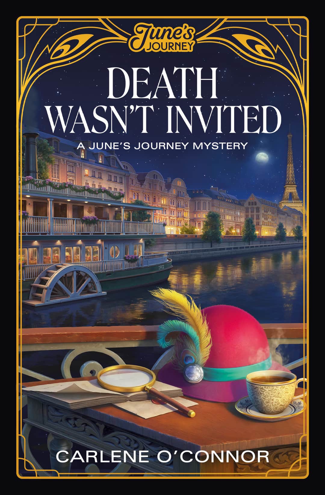Death Wasn't Invited: A June's Journey Mystery Cover