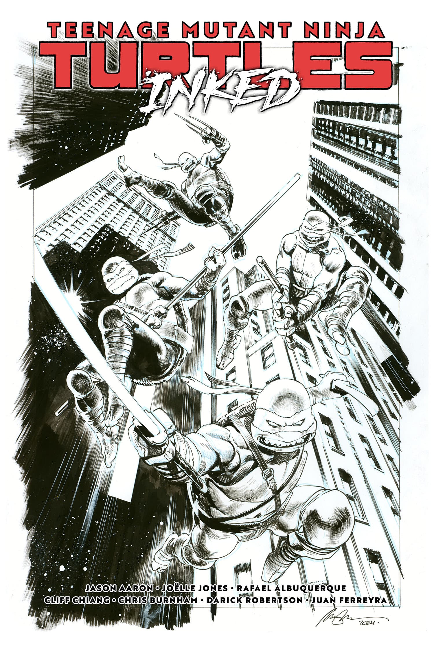 Cover für Teenage Mutant Ninja Turtles, Vol. 1: Return to New York—Inked Deluxe Edition