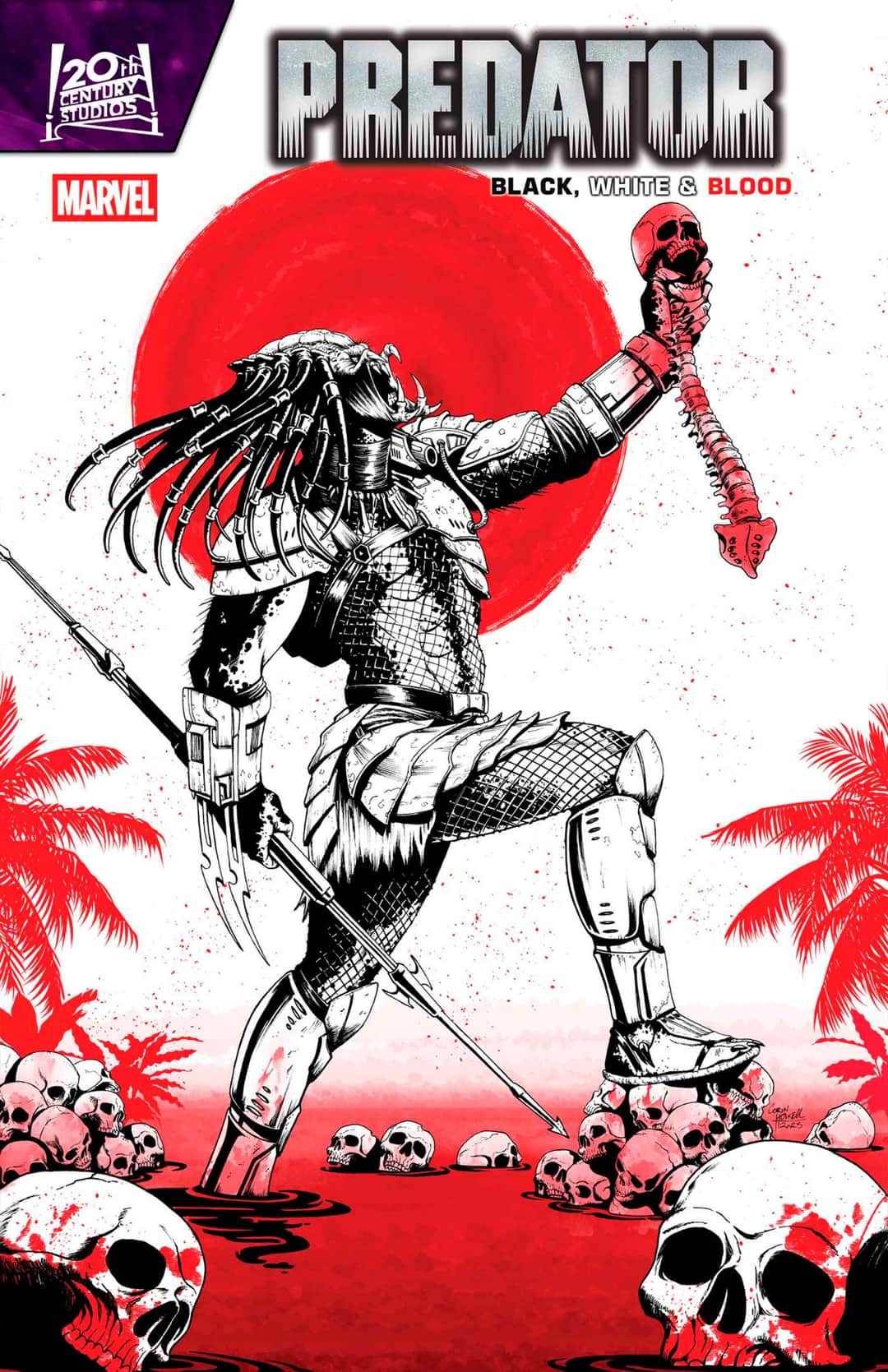 PREDATOR: BLACK, WHITE & BLOOD Cover