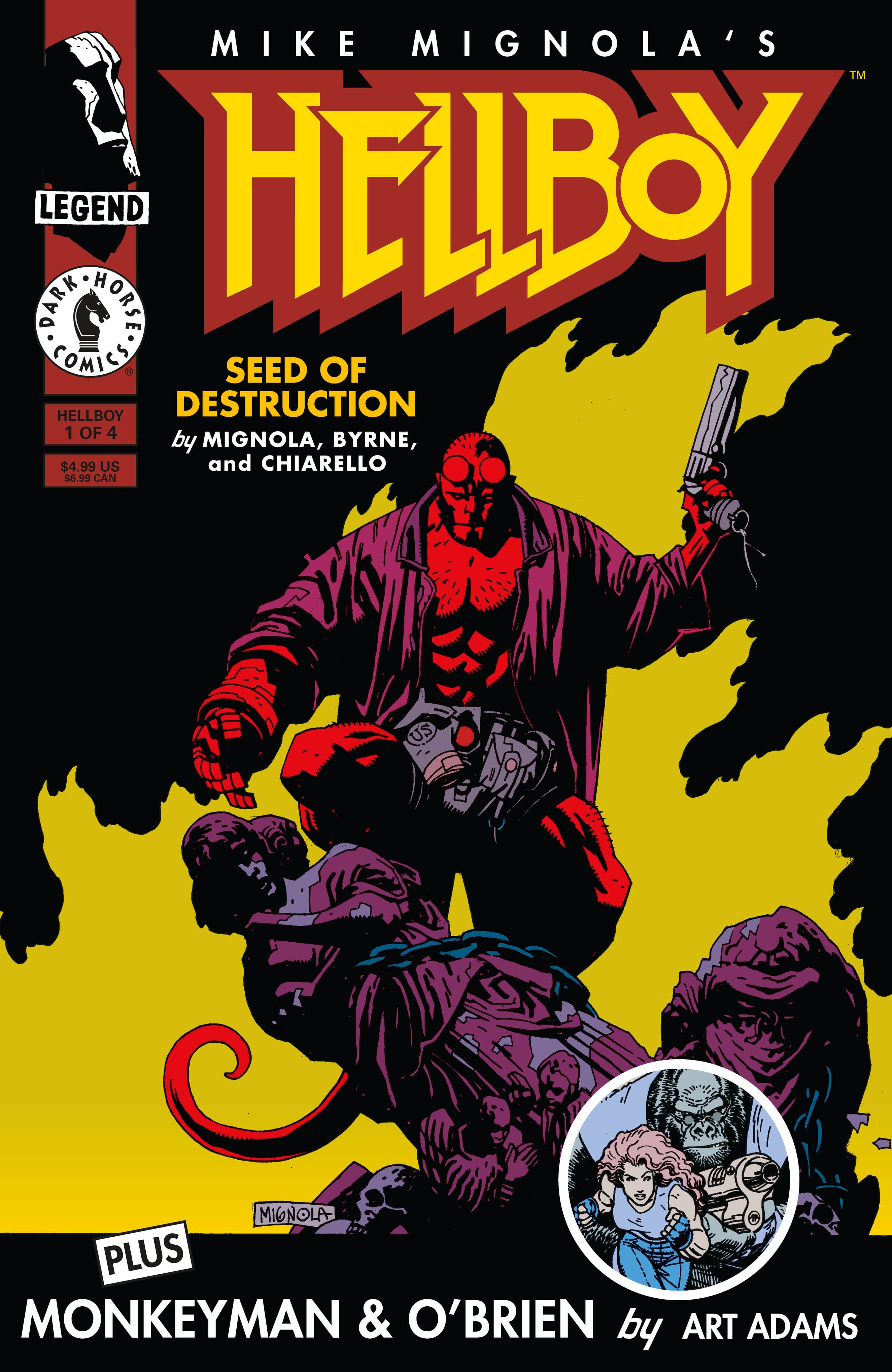 Hellboy: Seed of Destruction #1 (Facsimile Reprint) (CVR A) (Mike Mignola) Cover