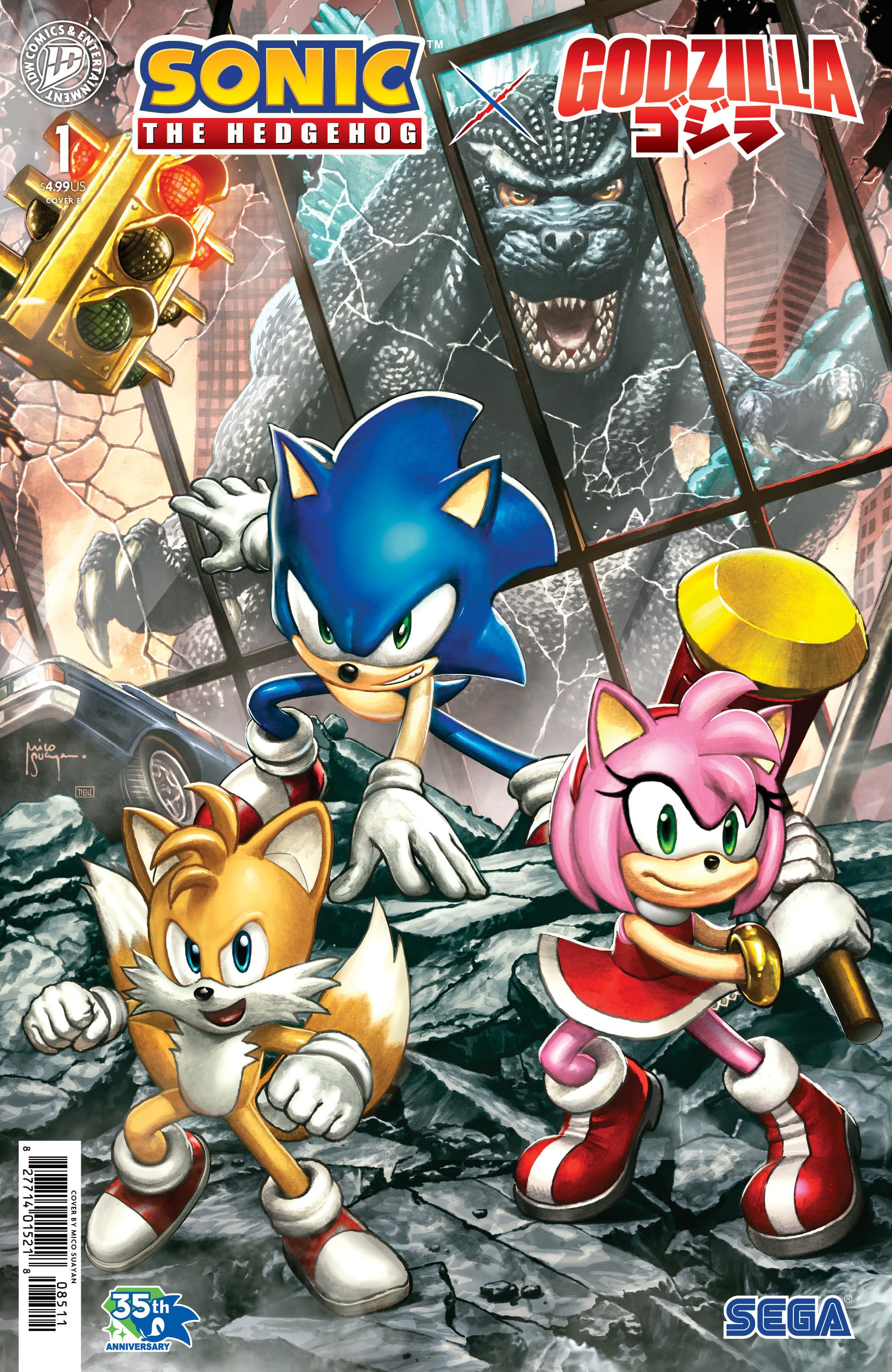 Cover für Sonic the Hedgehog x Godzilla