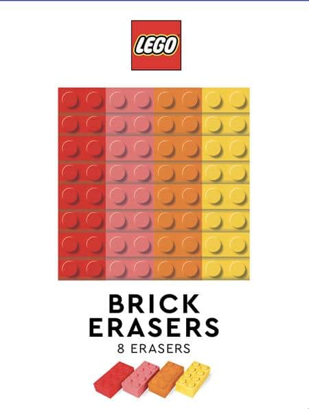 LEGO BRICK ERASERS (MULTICOLOR PACK OF 8) Previously Offered thru Other Distributors Cover