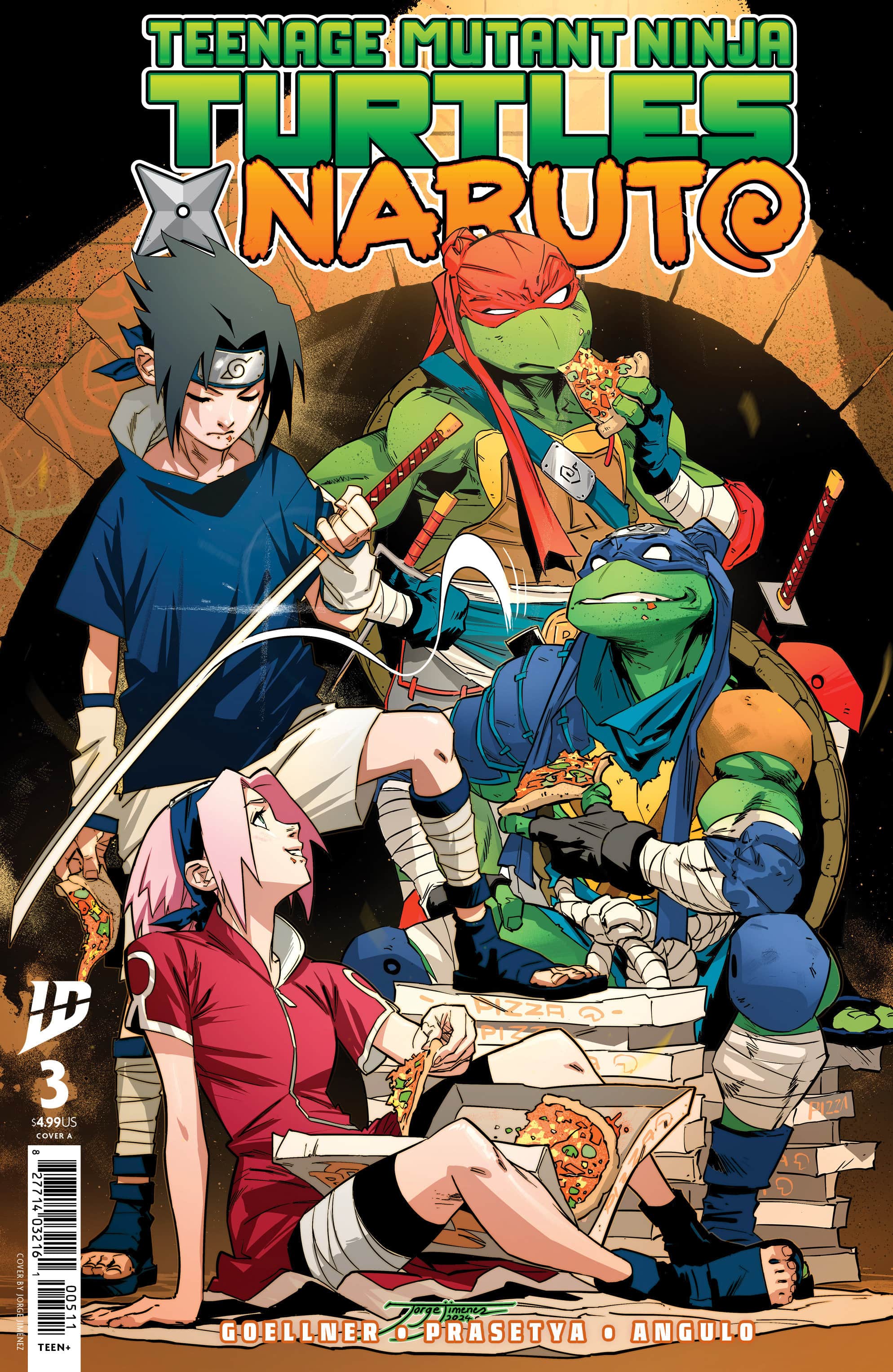 Teenage Mutant Ninja Turtles/Naruto Cover