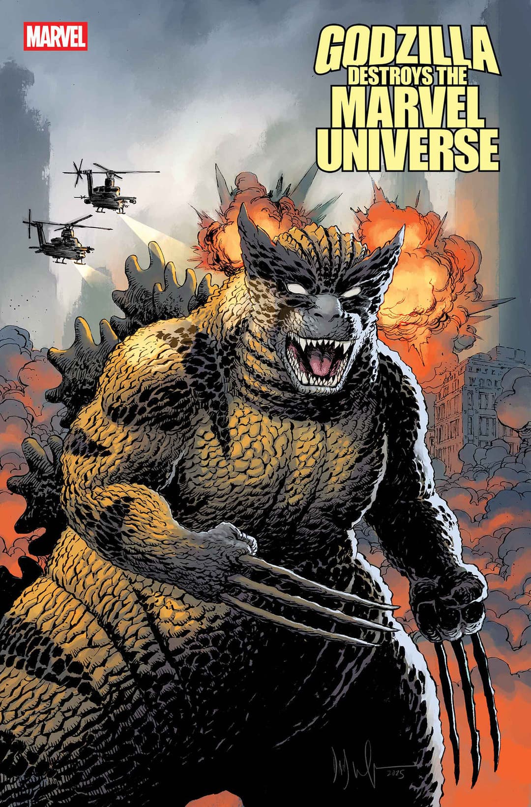 Cover für GODZILLA DESTROYS THE MARVEL UNIVERSE