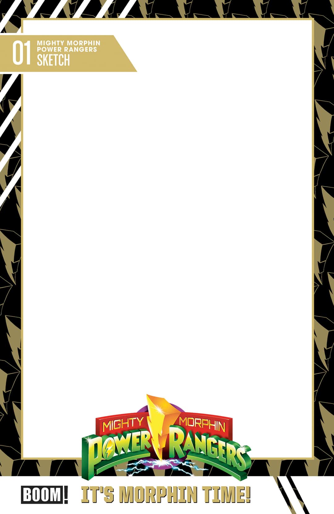 Mighty Morphin Power Rangers (2026) D Trading Card Blank Sketch Variant